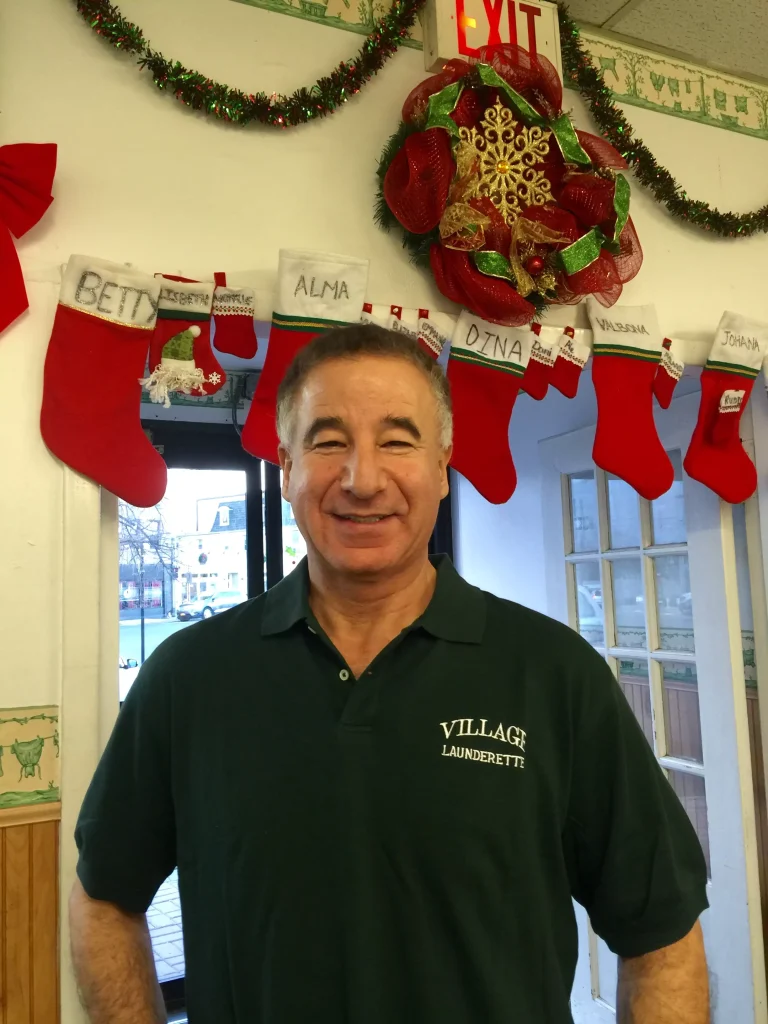Staff at Village Launderette
